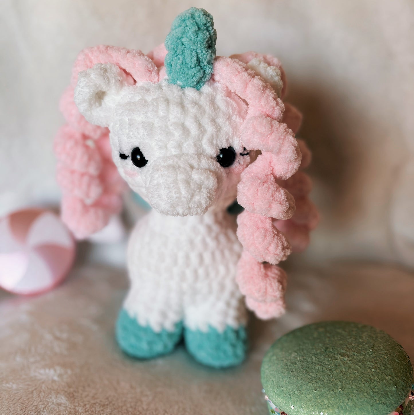 Crochet Pegasus reading buddy