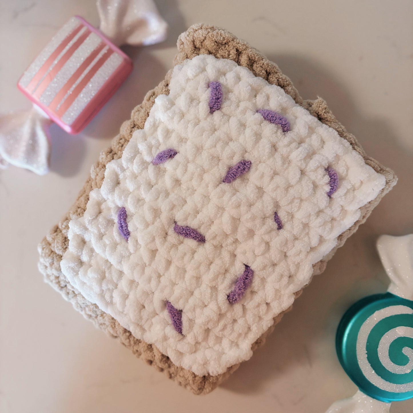 Crochet poptart kindle sleeve