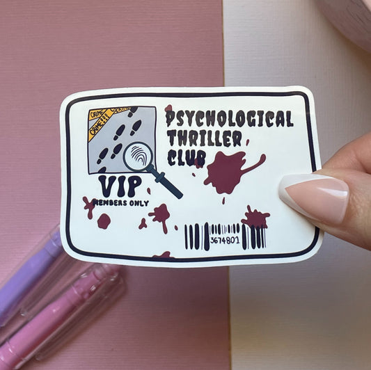 Psychological Club VIP card sticker